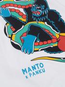 MANTO X PANKU struggle tshirt- WHITE